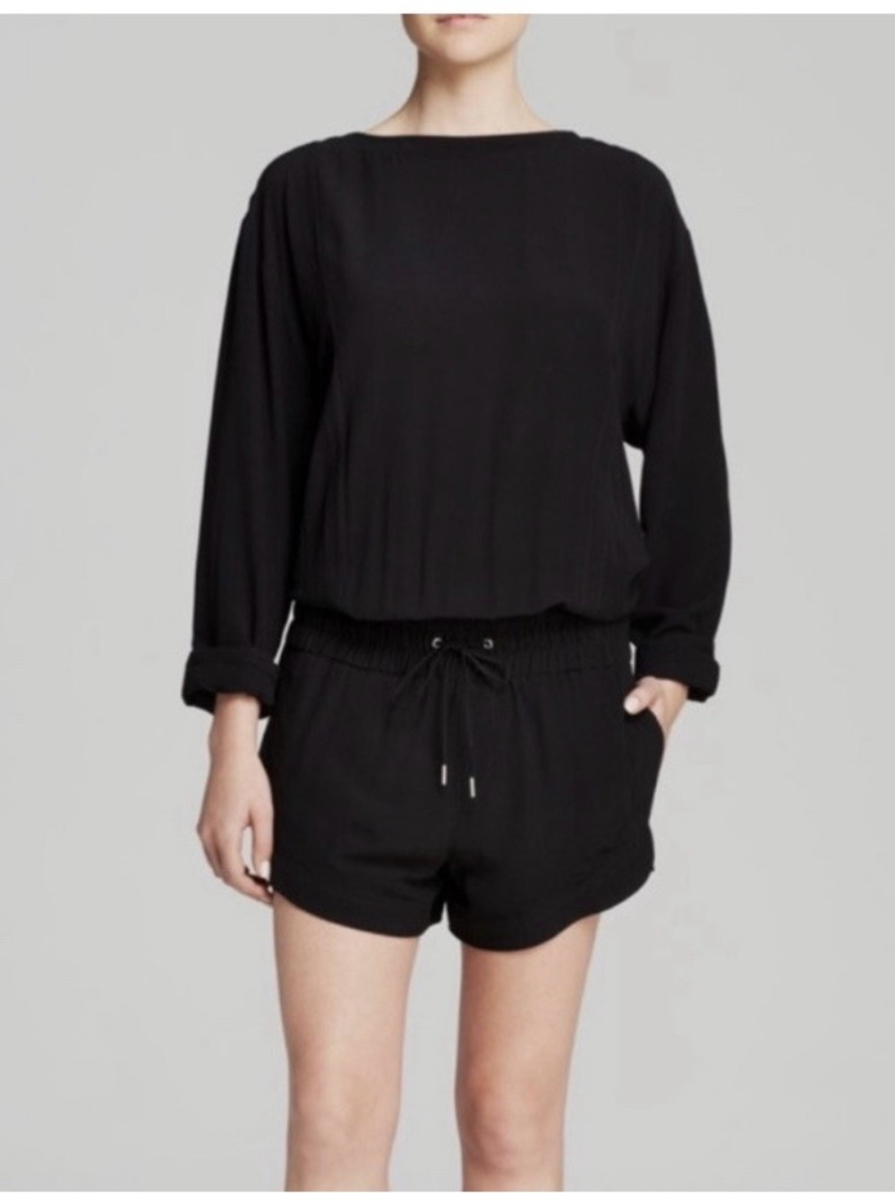 Helmut Lang Georgette Jumpsuit Cutout Side small